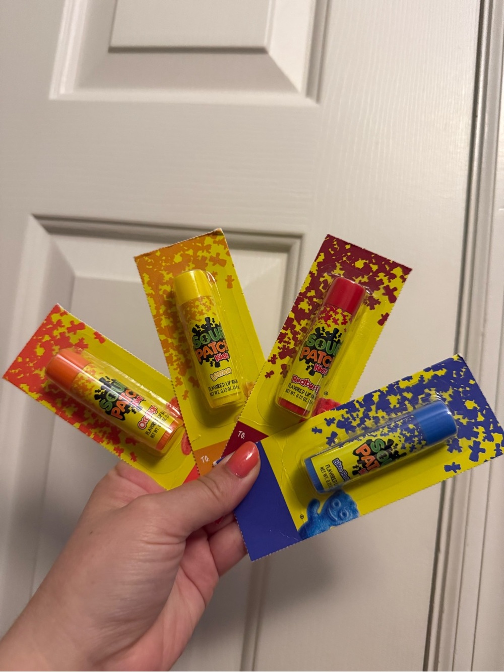 Sour patch kids lip balms - 4 pack
